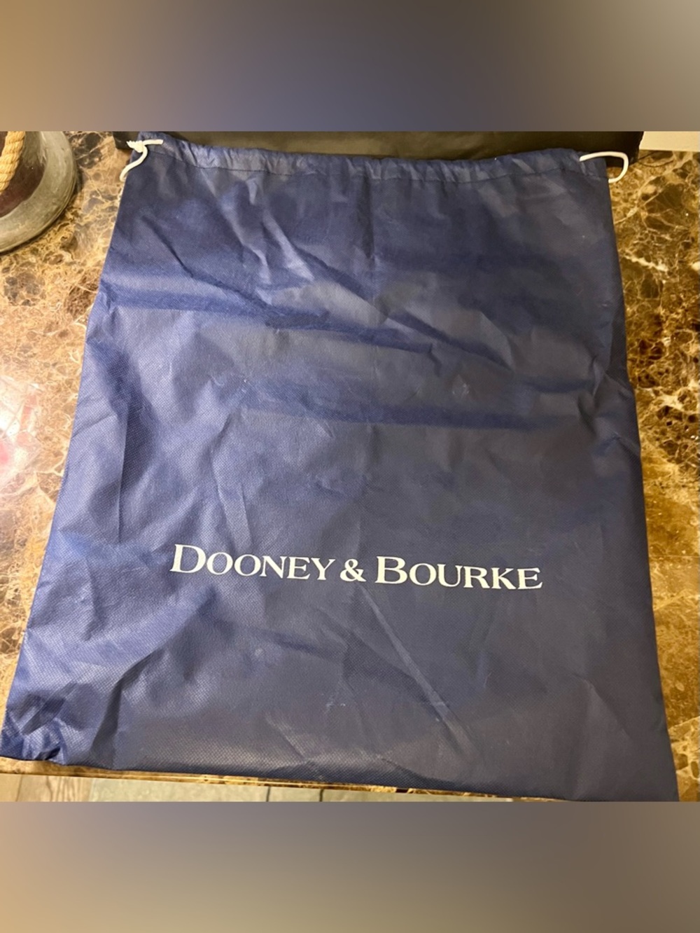 Dooney & Bourke Chestnut Italian Florentine Leather Convertible Shopper Tote Bag - Picture 14 of 16